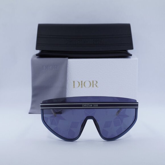 Dior DIORCLUB M2U 31B7 Shield Sunglasses - Matte Navy Blue main image 11
